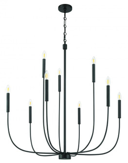 Traci 9 Light Chandelier in Flat Black (20|59829-FB)