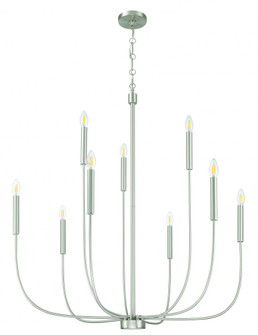 Traci 9 Light Chandelier in Brushed Polished Nickel (20|59829-BNK)