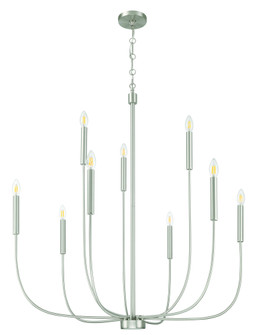 Traci 9 Light Chandelier in Brushed Polished Nickel (20|59829-BNK)