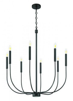 Traci 8 Light Chandelier in Flat Black (20|59828-FB)