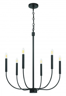 Traci 6 Light Chandelier in Flat Black (20|59826-FB)