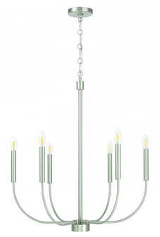 Traci 6 Light Chandelier in Brushed Polished Nickel (20|59826-BNK)