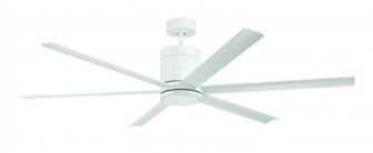 Tate 65'' 6-Blade Indoor/Outdoor (Wet) Ceiling Fan in White w/ White Blades (20|TTE65W6)