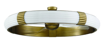 Cipriani 57'' 4-Blade Ceiling Fan in Modern Bronze w/ Clear Acrylic Blades; Integrated Light Kit (20|CPN57MBZ4)