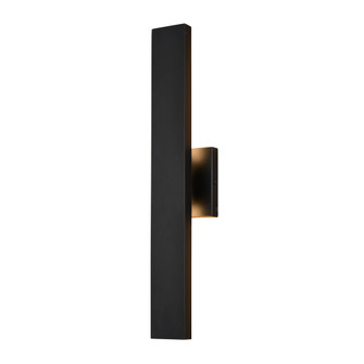 VAXCEL Owen 20 in. H 1-Light Matte Black Contemporary Outdoor Wall Sconce made of Rust-Resistant Alu (51|T0766)