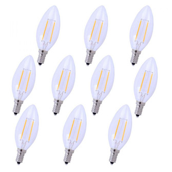 LED E12 CANDELABRA, 3000K, 300 degree, CRI80, ES, UL/CUL, 2.5W, 25W EQUIVALENT, 15000HRS (758|E12LED113-10PK)