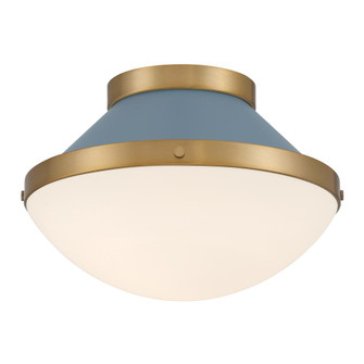 Xander 12.25'' Vibrant Gold + Blue Flush Mount (205|XAN-8001-VG-BL)