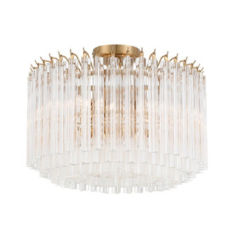 Lofton 18'' Aged Brass Semi Flush Mount (205|LOF-5005-AG_CEILING)