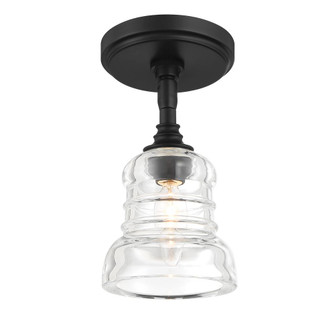 Gregory 5'' Matte Black Semi Flush Mount (205|GRG-1040-MK_CEILING)