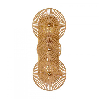 Abbott 2-Light Wall Sconce in Distressed Gold by Breegan Jane (128|9-6382-2-60)