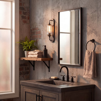 Holton 1-Light Wall Sconce in Matte Black (128|9-3024-1-BK)