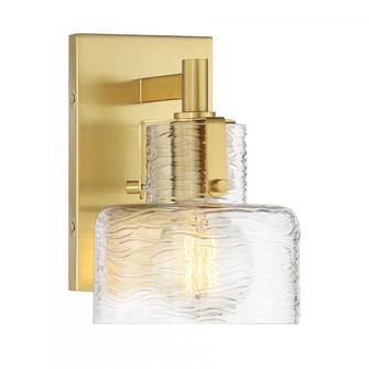 Dover 1-Light Wall Sconce in Warm Brass (128|9-1030-1-322)