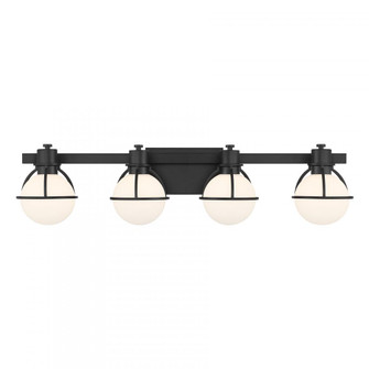 Pierce 4-Light Bathroom Vanity Light in Matte Black (128|8-1060-4-BK)