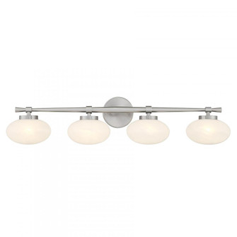 Barrow 4-Light Bathroom Vanity Light in Satin Nickel (128|8-1050-4-SN)