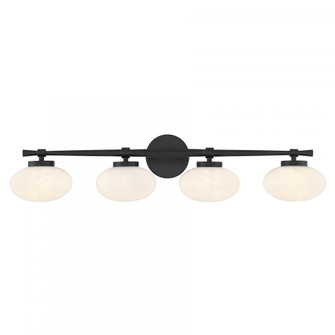 Barrow 4-Light Bathroom Vanity Light in Matte Black (128|8-1050-4-BK)