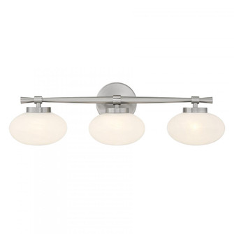 Barrow 3-Light Bathroom Vanity Light in Satin Nickel (128|8-1050-3-SN)