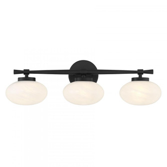 Barrow 3-Light Bathroom Vanity Light in Matte Black (128|8-1050-3-BK)