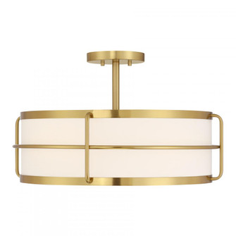 Chauncey 4-Light Ceiling Light in Warm Brass (128|6-4193-4-322)