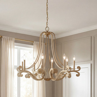 Lombard 8-Light Chandelier in Noble Brass (128|1-6097-8-127)