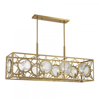 Balfour 8-Light Linear Chandelier in Warm Brass (128|1-5066-8-322)