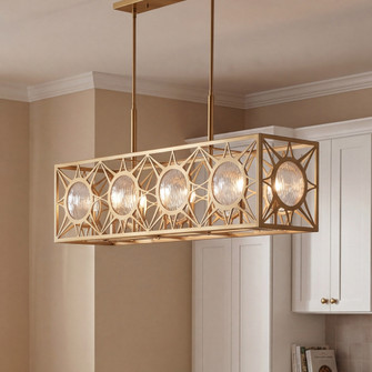 Balfour 8-Light Linear Chandelier in Warm Brass (128|1-5066-8-322)