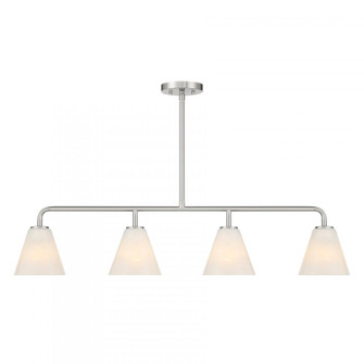 Blair 4-Light Linear Chandelier in Satin Nickel (128|1-4014-4-SN)
