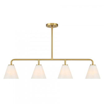 Blair 4-Light Linear Chandelier in Warm Brass (128|1-4014-4-322)