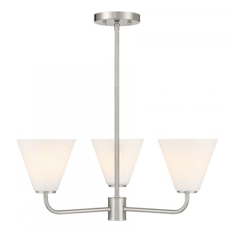 Blair 3-Light Chandelier in Satin Nickel (128|1-4013-3-SN)