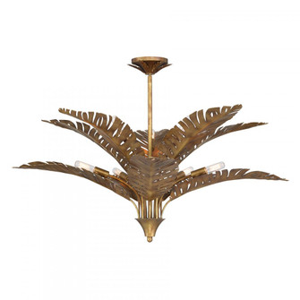 Palmera 10-Light Chandelier in Gold Vein by Breegan Jane (128|1-3066-10-274)