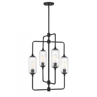 Holton 4-Light Chandelier in Matte Black (128|1-3023-4-89)