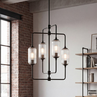 Holton 4-Light Chandelier in Matte Black (128|1-3023-4-89)