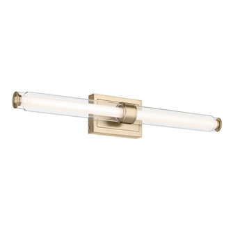 Laurene 31'' Linear Bath Bar Large LED with Clear Glass in Champagne Bronze (10687|55239CPZLED)