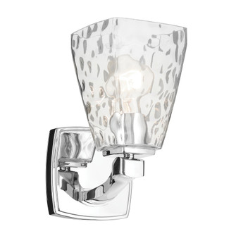 Marant 9.5'' 1-Light Wall Sconce with Clear Water Glass in Chrome (10687|55214CHWTR)
