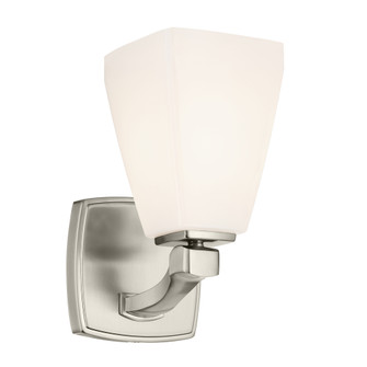 Marant 9.5'' 1-Light Wall Sconce with Opal Glass in Brushed Nickel (10687|55214NI)