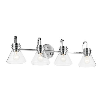 Farum 34'' 4-Light Vanity Light with Clear Glass in Chrome (10687|55156CHCLR)