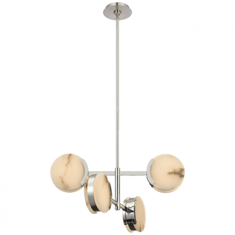 Melange 25'' Multi-Positional Semi-Flush Chandelier (279|KW 5606PN-ALB)