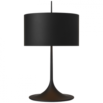 Spinet 26'' Modern Trumpet Table Lamp (279|BBL 3301BLK-BLK)