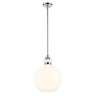 Laria 15 Inch 1 Light Pendant with Opal Glass in Polished Nickel (10687|52779PN)