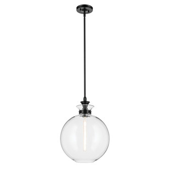 Laria 15 Inch 1 Light Pendant with Clear Glass in Black (10687|52779BKCLR)