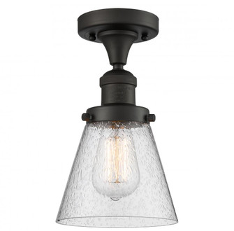 Bare Bulb - 1 Light - 5 inch - Oil Rubbed Bronze - Semi-Flush Mount (3442|517-1CH-OB)