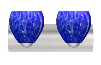 Besa Wall Bolla Satin Nickel Blue Cloud 2x9W LED (127|2WZ-412286-LED-SN)