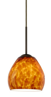 Besa Bolla LED Pendant Amber Cloud Bronze 1x9W LED (127|1BT-412218-LED-BR)
