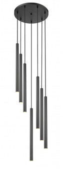 7 Light Chandelier (276|919MP24-7R-MB-LED)