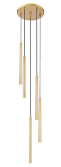 5 Light Chandelier (276|919MP24-5R-MGLD-LED)