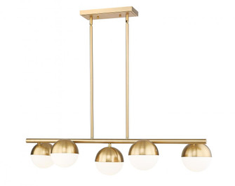 5 Light Linear Chandelier (276|7517-5L-MGLD)