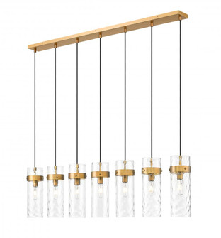7 Light Linear Chandelier (276|7002P5-7L-RB)