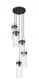 5 Light Chandelier (276|7002P5-5R-MB)