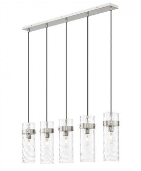 5 Light Linear Chandelier (276|7002P5-5L-BN)