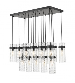 17 Light Linear Chandelier (276|7002P5-17L-MB)