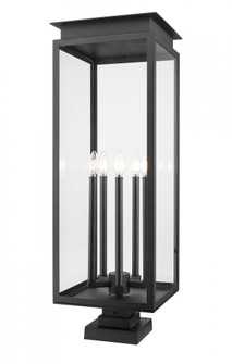 5 Light Outdoor Pier Mounted Fixture (276|5018PHXLS-SQPM-BK)